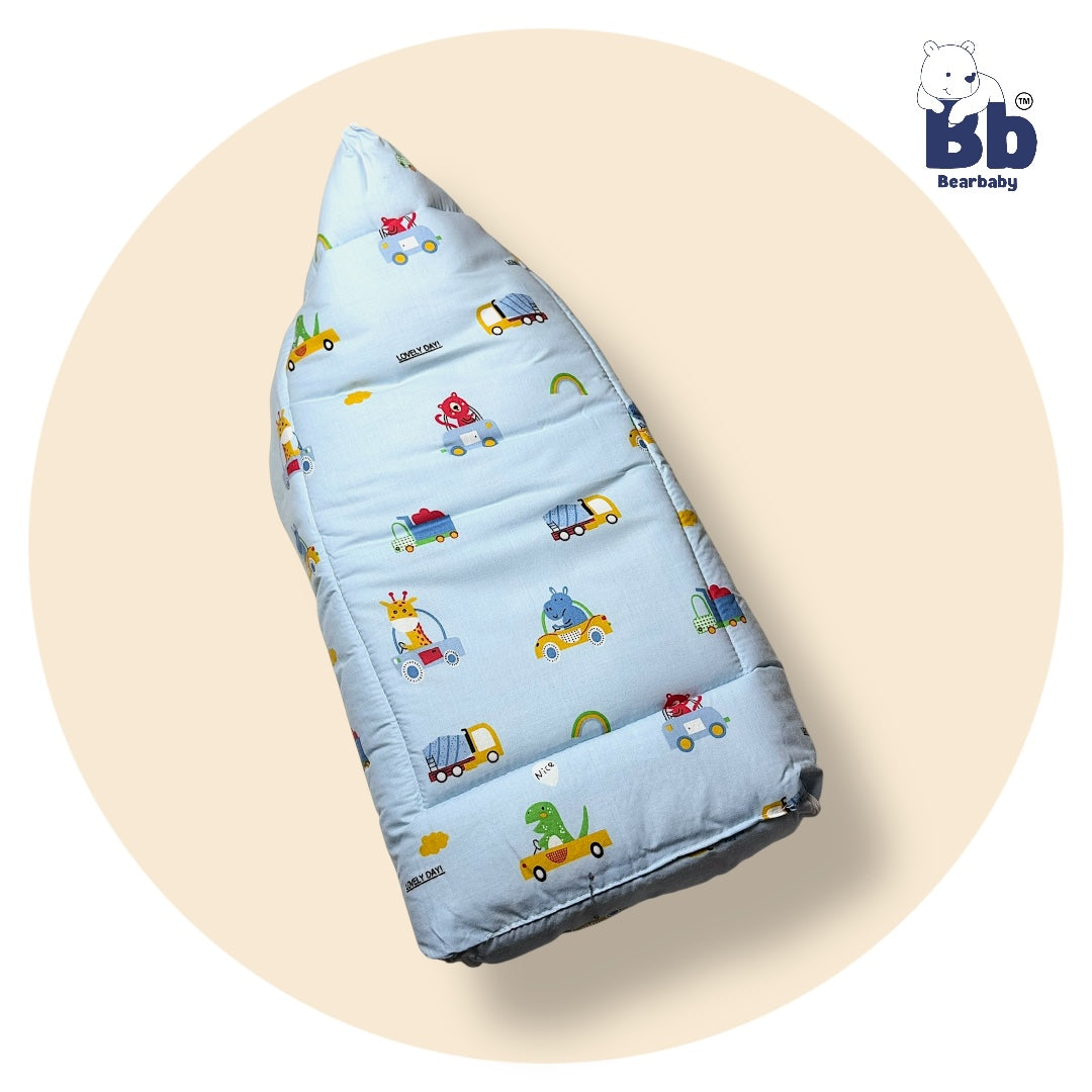 3 in 1 Baby Bed Sleeping Bag & Carry Nest Infant Portable Bassinet for Baby Carrying-Animal Print