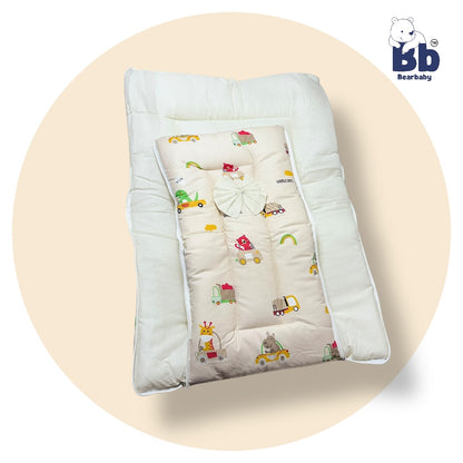 3 in 1 Baby Bed Sleeping Bag & Carry Nest Infant Portable Bassinet for Baby Carrying-Animal Print
