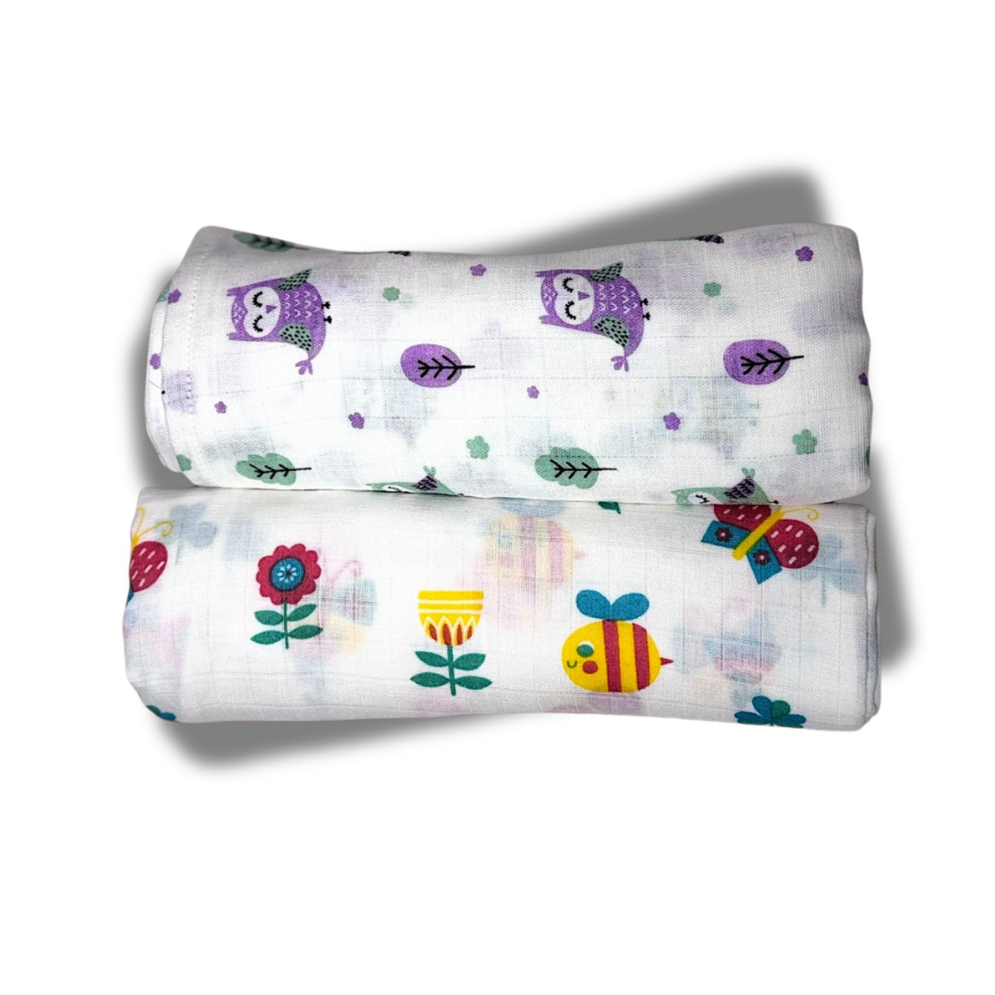 Muslin Towel for Newborn Baby-1Layer/Size 70cm*145cm-Combo Pack 2-Assorted Prints3