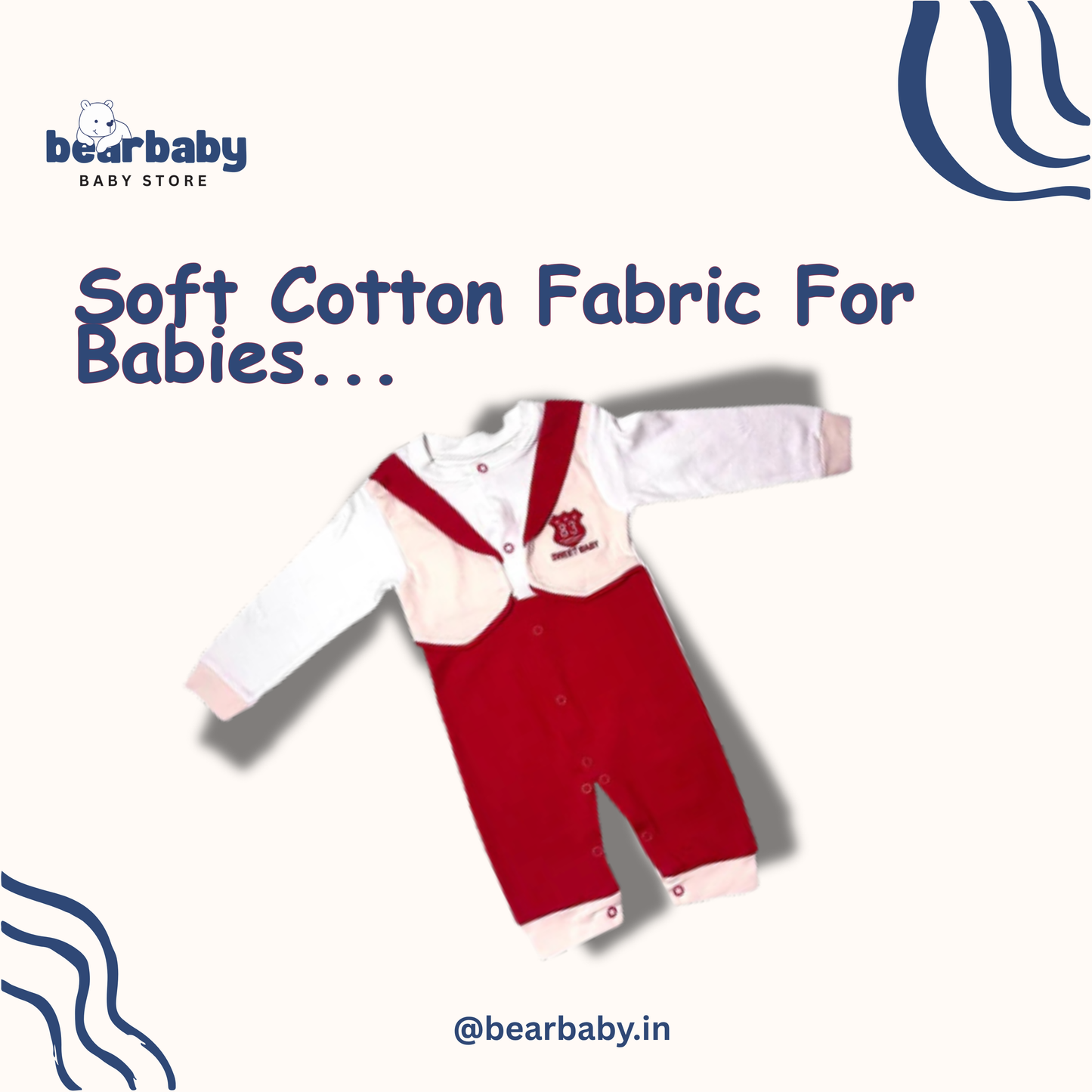 Baby Cotton Jumpsuit-UniSex 6m-9m-Combo Pack of 3-Assorted Prints 3