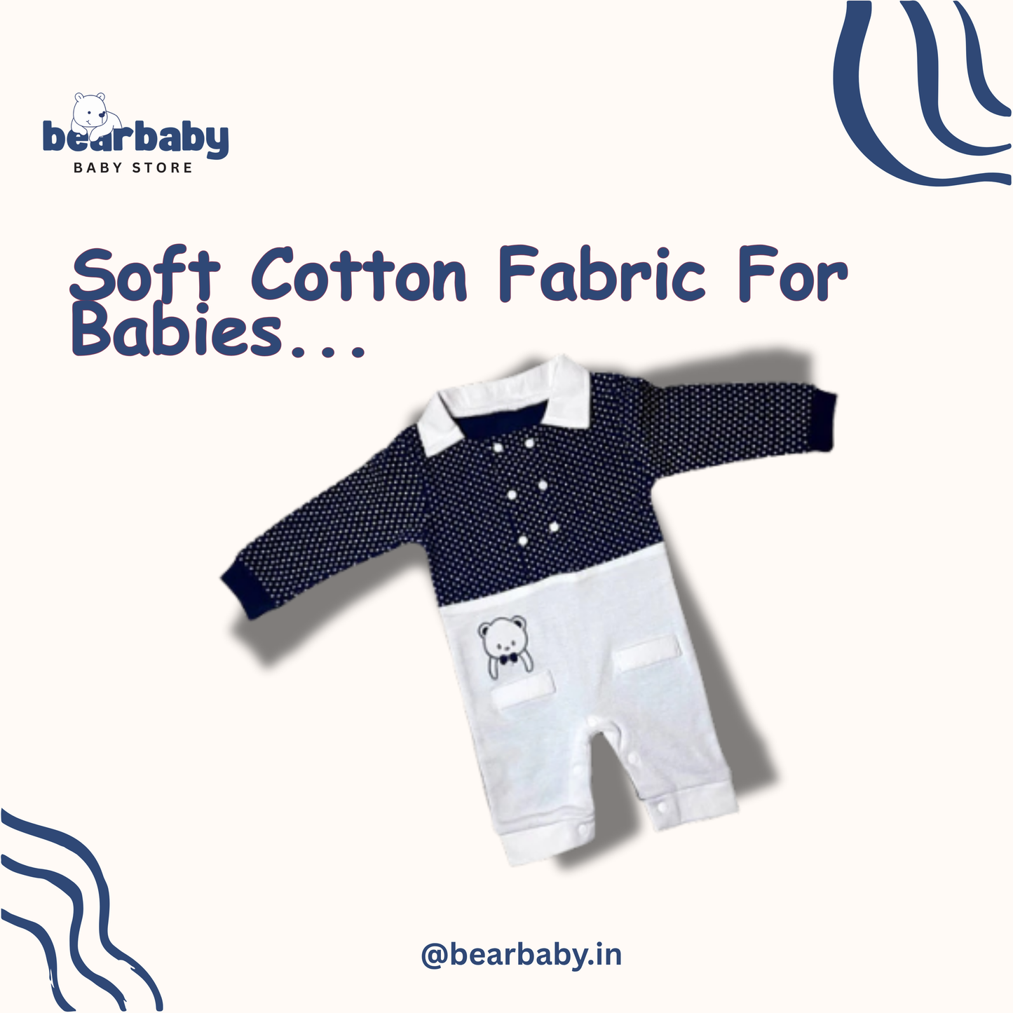 Baby Cotton Jumpsuit-UniSex 6m-9m-Combo Pack of 3-Assorted Prints 4