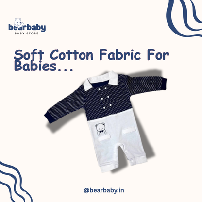 Baby Cotton Jumpsuit-UniSex 6m-9m-Combo Pack of 3-Assorted Prints 4