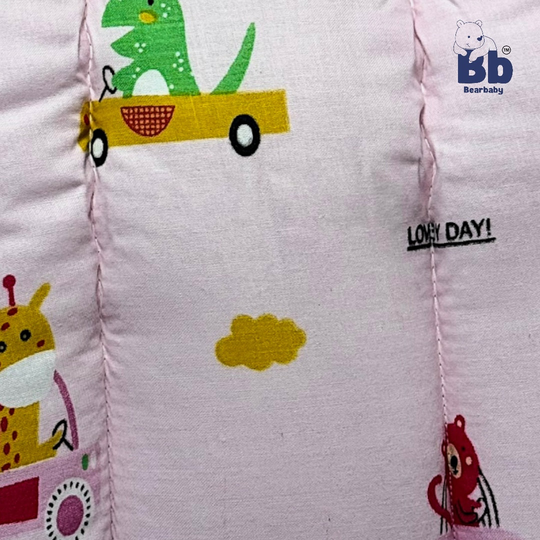 3 in 1 Baby Bed Sleeping Bag & Carry Nest Infant Portable Bassinet for Baby Carrying-Animal Print