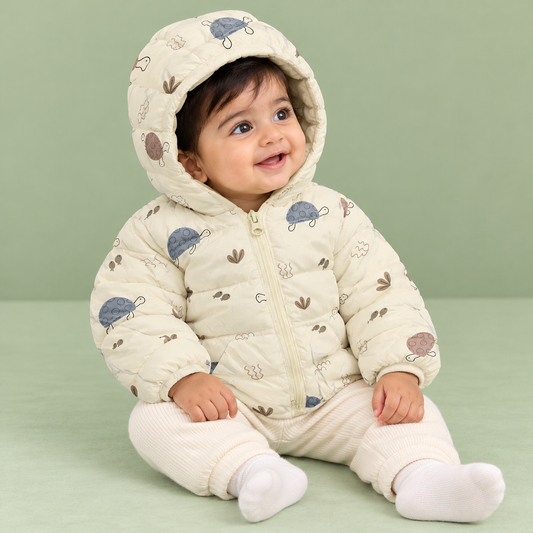 Bearbaby Baby Hooded Winter Jacket | Warm Full Sleeve Winter Coat ---16