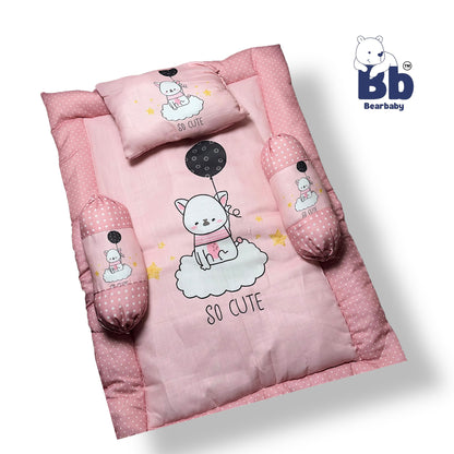 Cotton Bedding Set /Baby Mattress with Bloster set