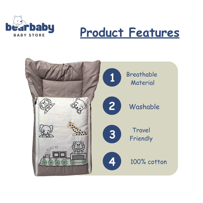 Embroidery Premium Baby Sleeping Bag/ Carry Nest/Mattress