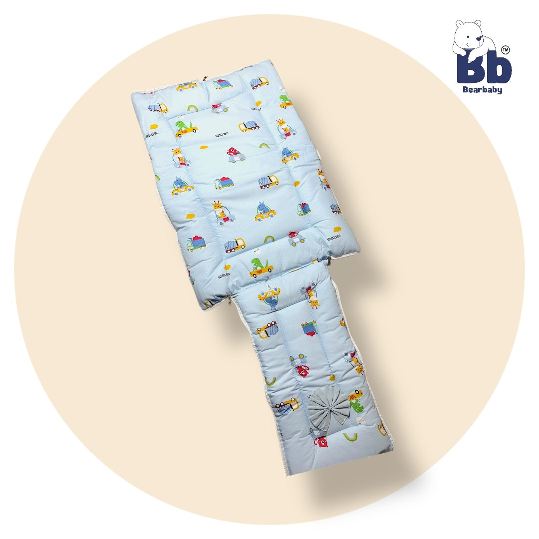 3 in 1 Baby Bed Sleeping Bag & Carry Nest Infant Portable Bassinet for Baby Carrying-Animal Print
