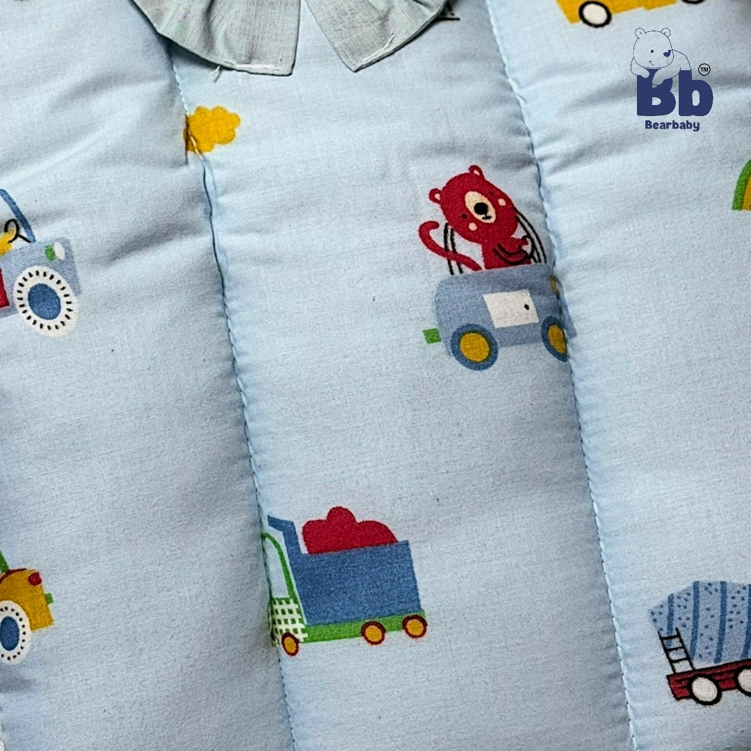 3 in 1 Baby Bed Sleeping Bag & Carry Nest Infant Portable Bassinet for Baby Carrying-Animal Print