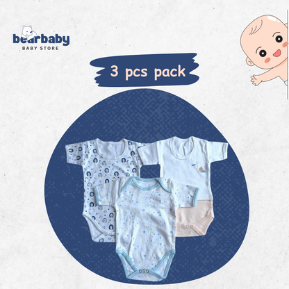 Baby Cotton Roamper Half Sleev/UniSex -Size 3M to 6M-Combo Pack Of 3-Multi Print