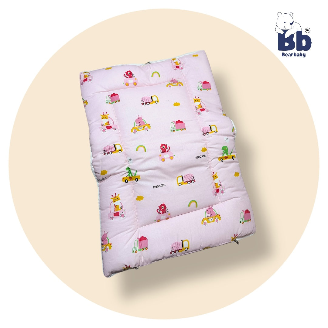 3 in 1 Baby Bed Sleeping Bag & Carry Nest Infant Portable Bassinet for Baby Carrying-Animal Print