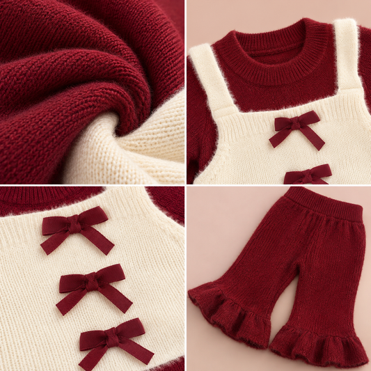 Bearbaby Teddy Bear Baby Winter Outfit Set | Full Sleeve Top & Pants ---12
