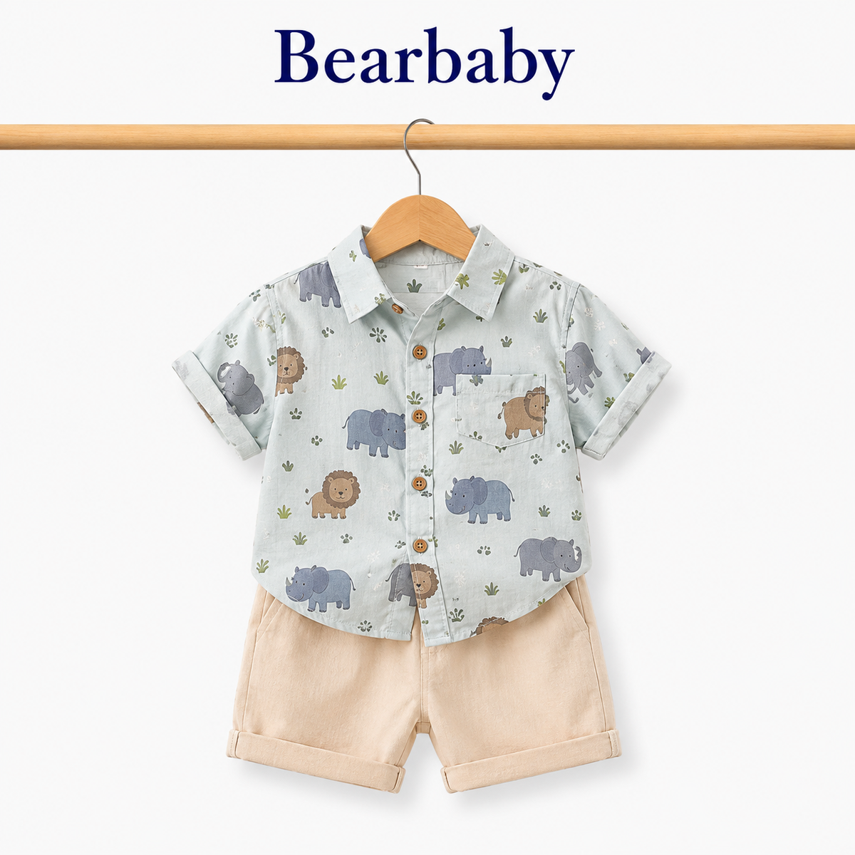 Bearbaby Ocean Adventure Baby Shirt & Shorts Set | 12 Months–4 Years   -14