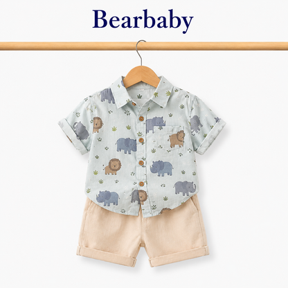 Bearbaby Ocean Adventure Baby Shirt & Shorts Set | 12 Months–4 Years   -14