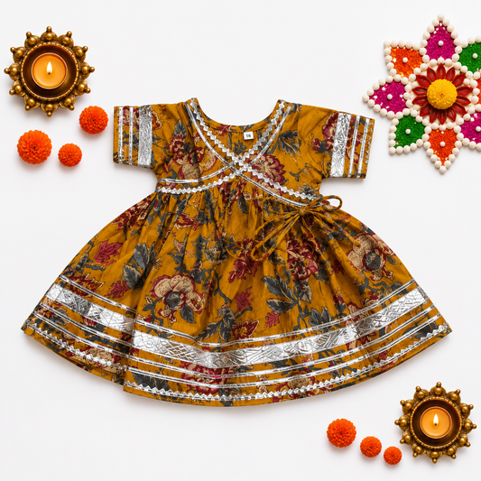 Bearbaby Baby Girls Traditional Dress 0M–3Y | Sindoor Gulnaar Bageecha