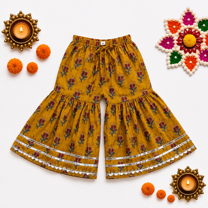 Bearbaby Sibling Ethnic Wear Set 0M–3Y | Kesar Zari Pushpangan  BUNDLE SET