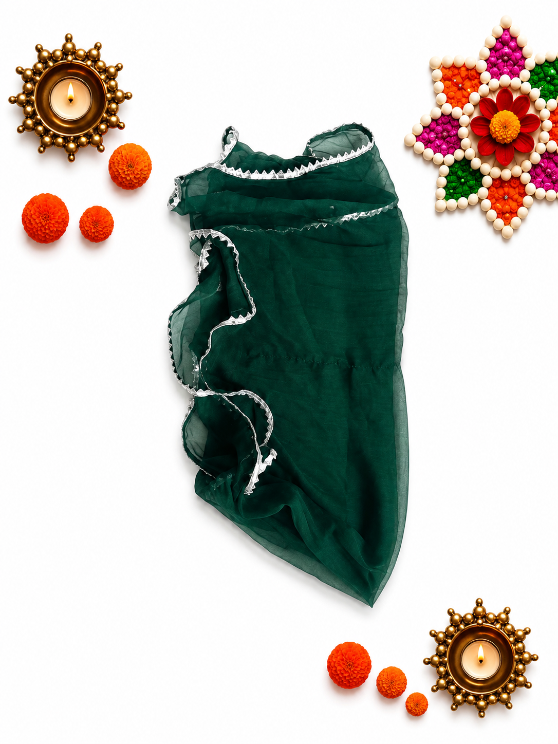 BearBaby Baby Girls Ethnic Sharara Set 0M-3Y | Neel Panna Gulzar