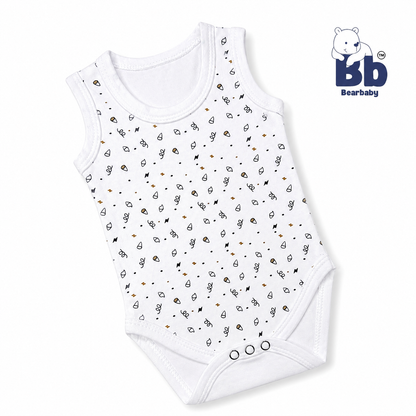 Cotton Baby Romper Pack 5 6M-9M | Assorted