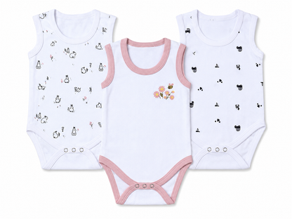Premium Romper Pack 3 9M-12M | Assorted Prints