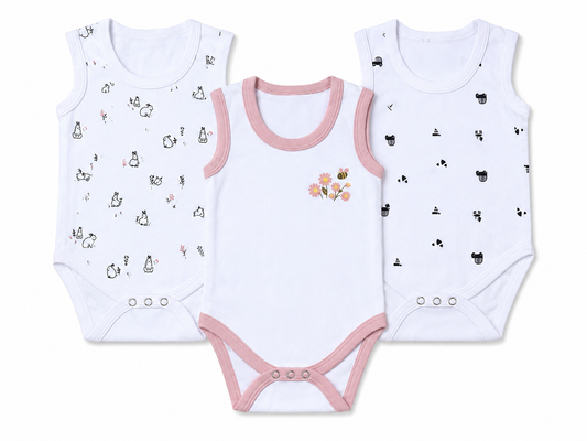 Premium Romper Pack 3 9M-12M | Assorted