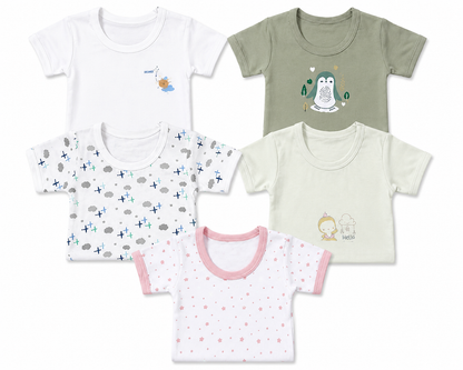 Baby Jumpsuit Pack 5 6M-9M | Assorted Prints