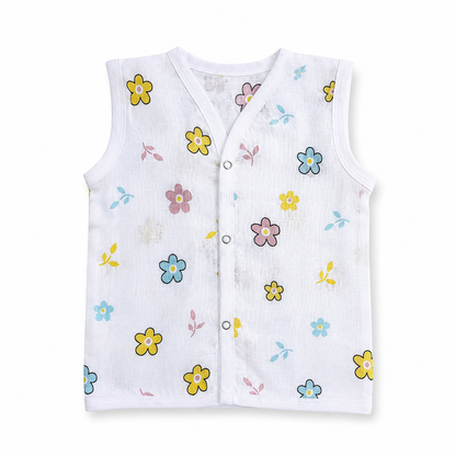 Newborn Jhabla Set Cotton – Pack of 5 Printed Jhablas | 3–6 Months