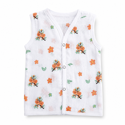Newborn Jhabla Set Cotton – Pack of 5 Printed Jhablas | 3–6 Months