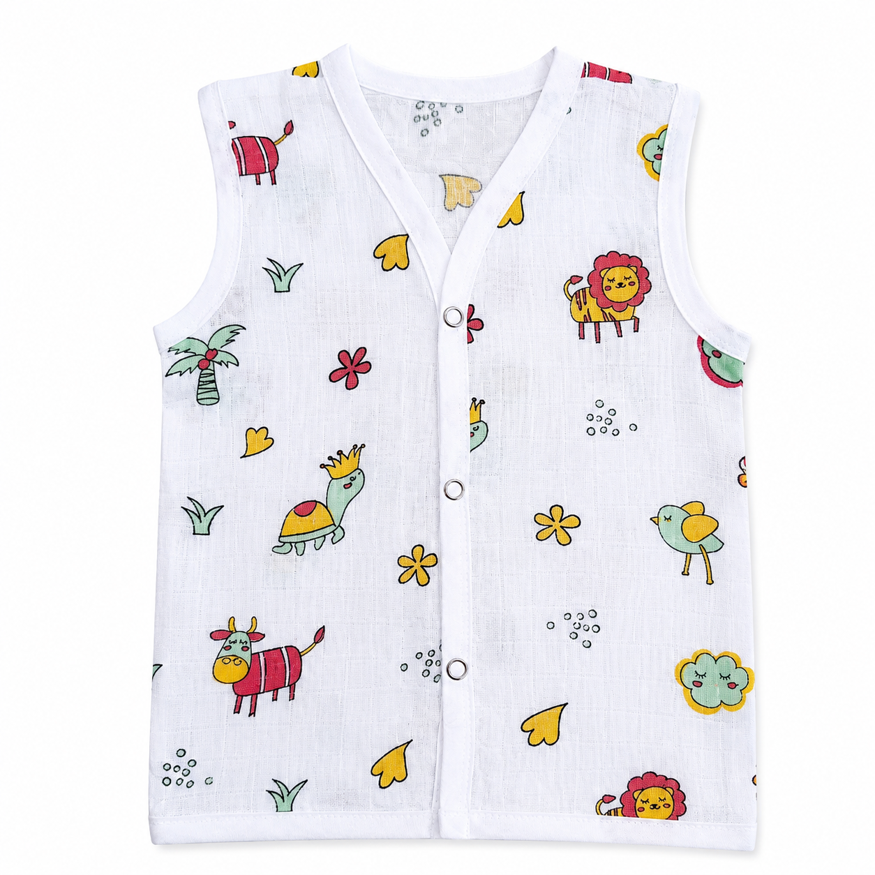 Newborn Jhabla Set Cotton – Pack of 5 Printed Jhablas | 3–6 Months