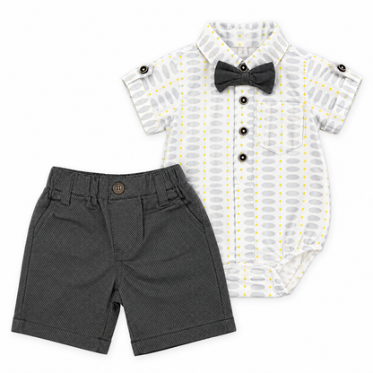 Bearbaby Tropical Leaves Baby Shirt & Shorts Set | 3M–24M  1