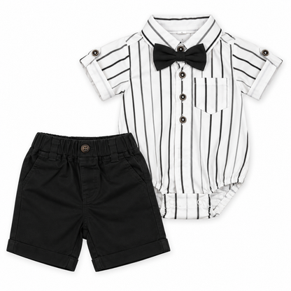 Bearbaby Tropical Leaves Baby Shirt & Shorts Set | 3M–24M  1