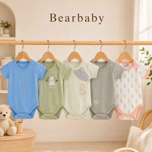 Baby Jumpsuit Pack 5 6M-9M | ASSORTED PRINTS 2