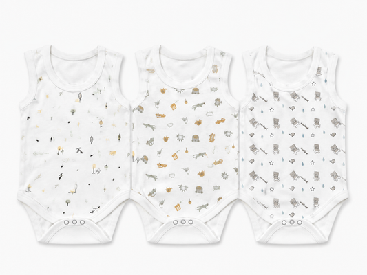 Toddler Romper Pack 3 6M-9M | ASSORTED PRINTS 5