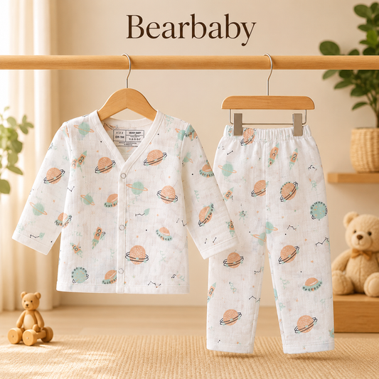 Premium Baby Nightwear 6M-9M | Planet Print