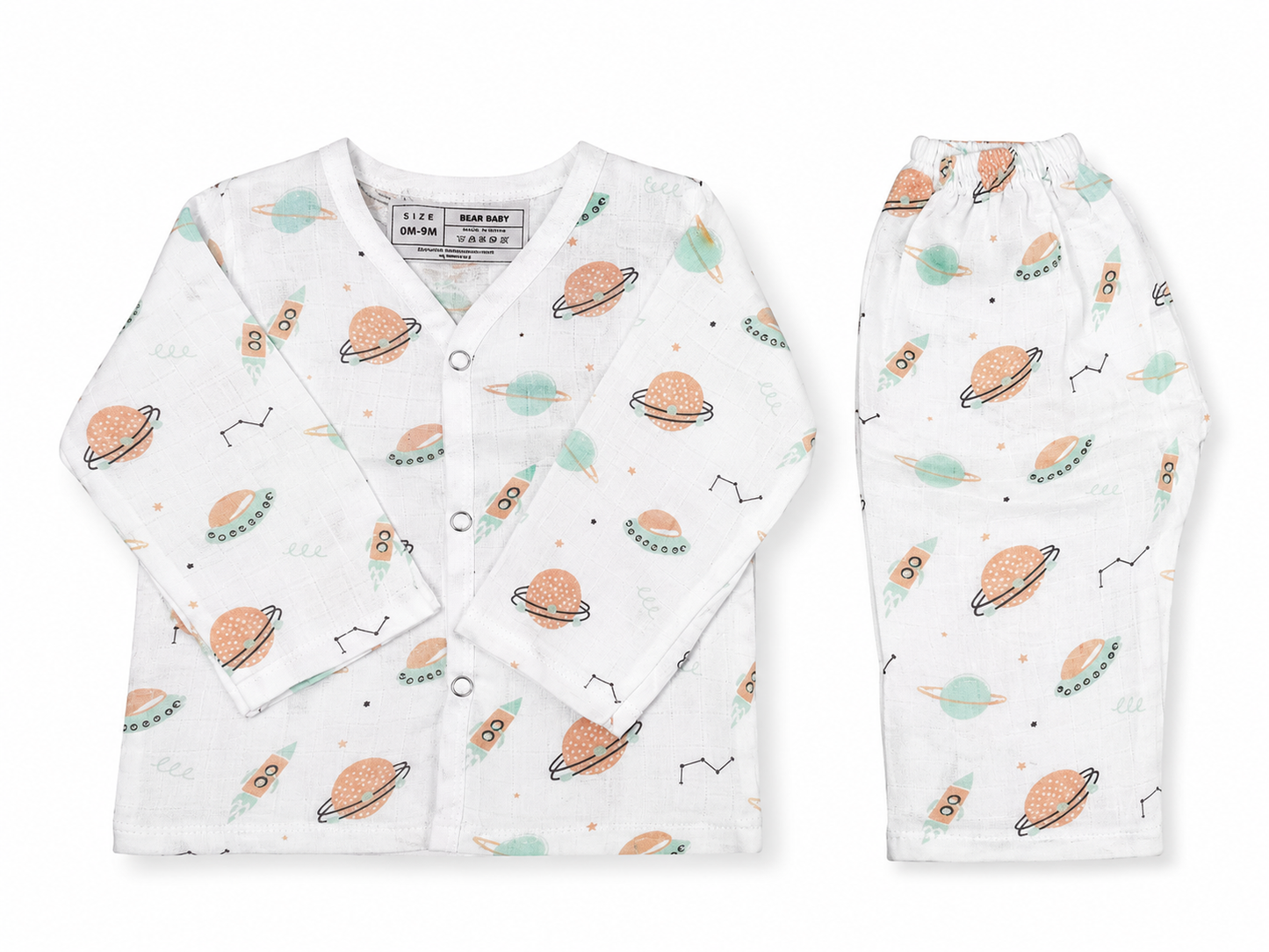 Premium Baby Nightwear 6M-9M | Planet Print