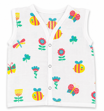 Soft Cotton Baby Jhabla 0-3M Combo 3 | Dino Prints