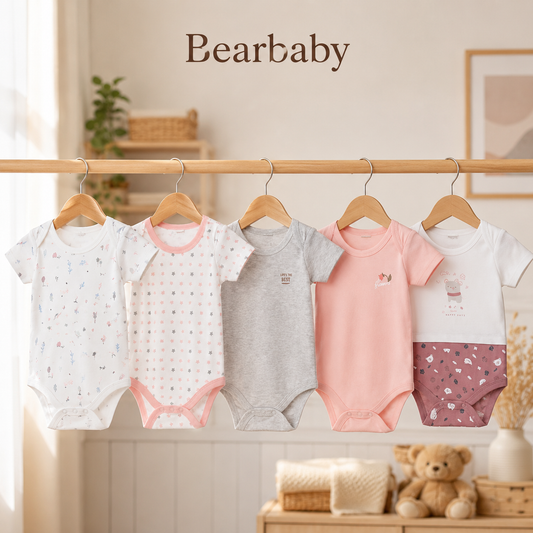 Premium Romper Pack 5 9M-12M | ASSORTED PRINTS 2