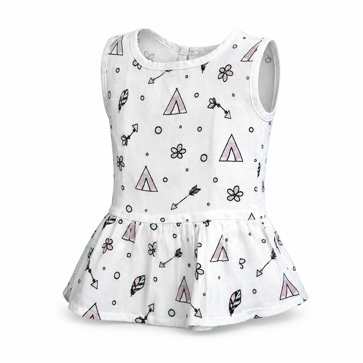 Muslin Baby Frock Pack 3 3M-6M | Assorted Prints 3