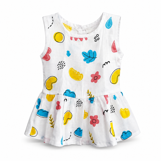 Cotton Baby Frock Pack 2 6M-12M | Assorted print 2