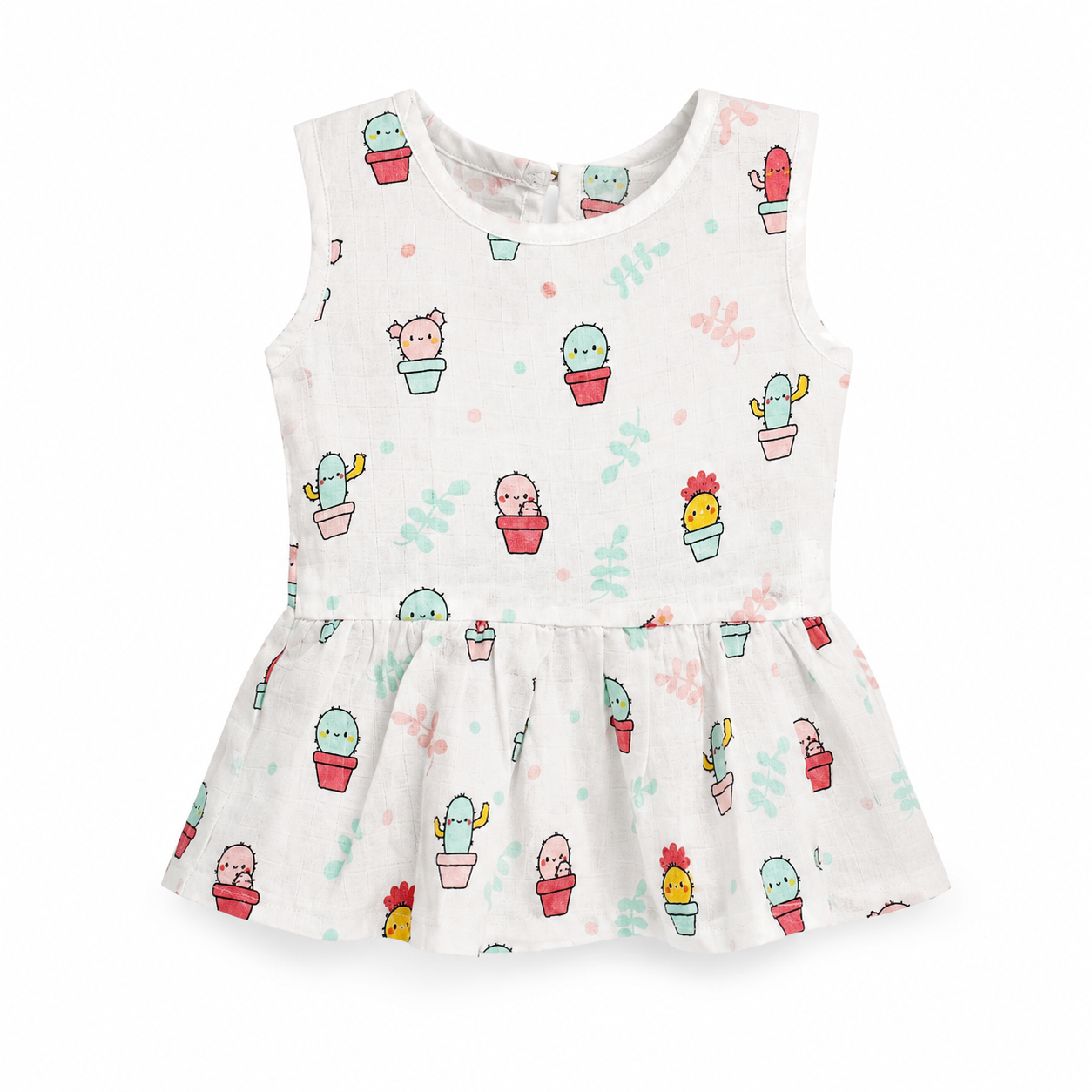 Soft Cotton Baby Frock Pack of 2 – Organic Assorted Prints | 3–6 Months