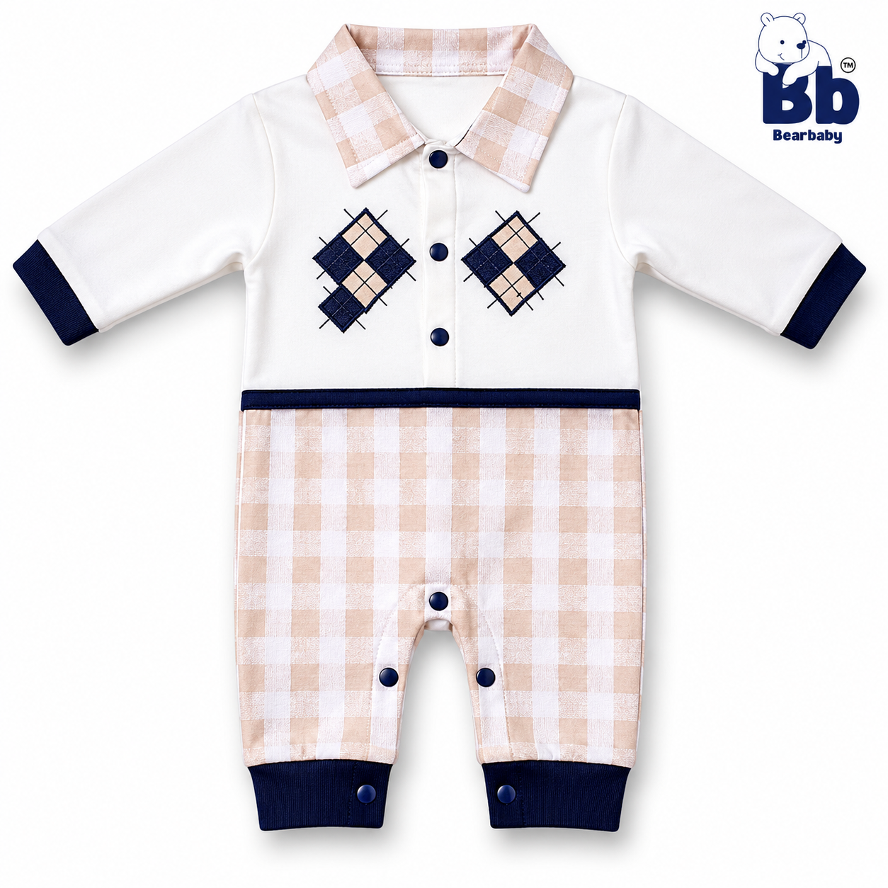 Baby Jumpsuit Combo Pack 3 6M-9M | Assorted Prints 1