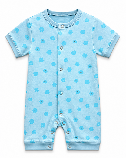 Cotton Baby Romper Pack 2 9M-12M | Assorted Prints 2