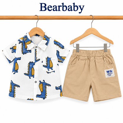 Bearbaby Ocean Adventure Baby Shirt & Shorts Set | 12 Months–4 Years   -14