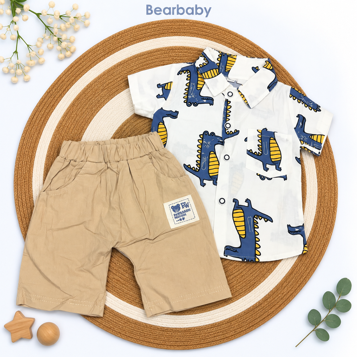 Bearbaby Ocean Adventure Baby Shirt & Shorts Set | 12 Months–4 Years   -14