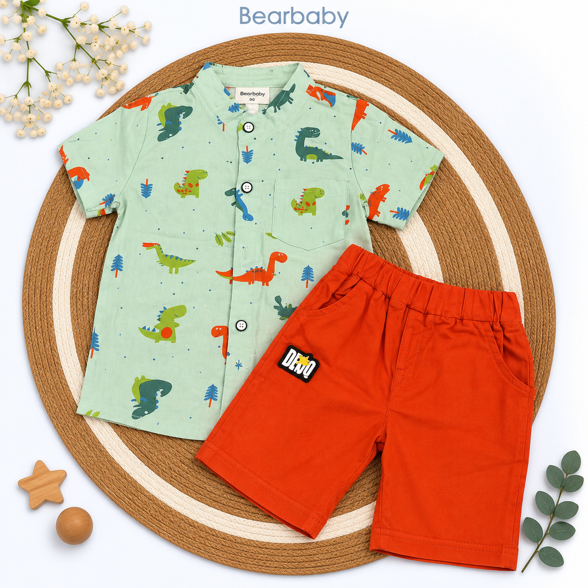 Bearbaby Ocean Adventure Baby Shirt & Shorts Set | 12 Months–4 Years   -14
