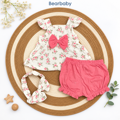 Bearbaby Yellow Lemon Baby Shirt & Shorts Set | 3M–18M--0