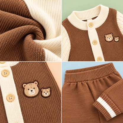 Bearbaby Baby Winter Outfit Set | Full Sleeve Top & Matching Pants ---9
