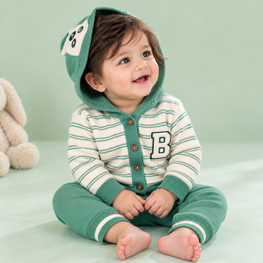 Bearbaby Baby Striped Outfit Set | Full Sleeve Top & Pants Set for Infants ---2