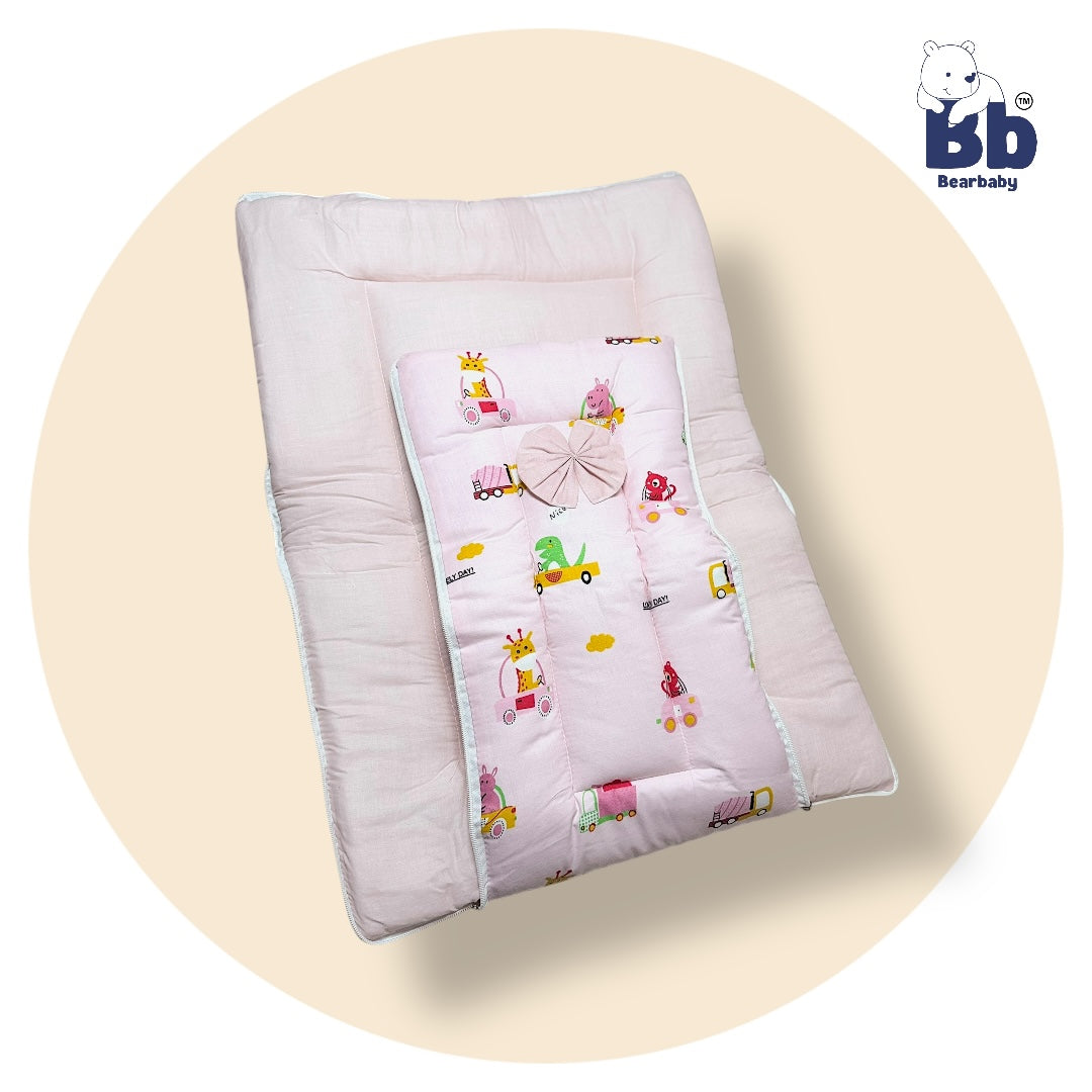 3 in 1 Baby Bed Sleeping Bag & Carry Nest Infant Portable Bassinet for Baby Carrying-Animal Print