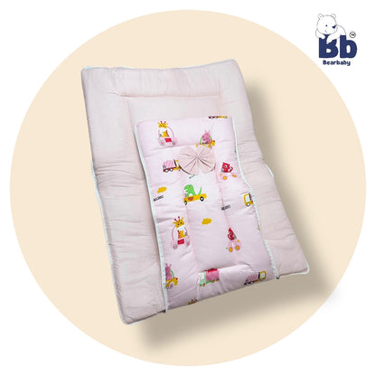3 in 1 Baby Bed Sleeping Bag & Carry Nest Infant Portable Bassinet for Baby Carrying-Animal Print