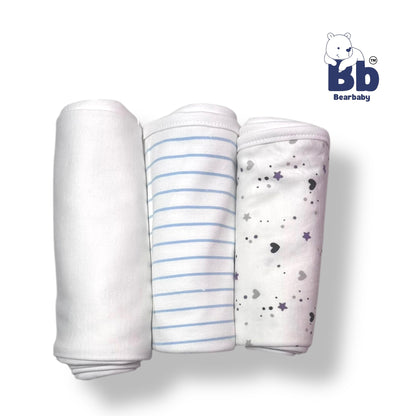 Baby Wrapper Cotton /All Season Baby Wrapper - PACK 3-Assorted Prints1