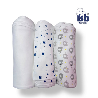 Baby Wrapper Cotton /All Season Baby Wrapper - PACK 3-Assorted Prints2